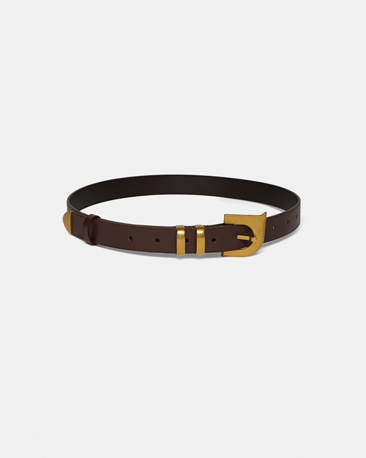 Ryker - Monogram belt - Dark Brown