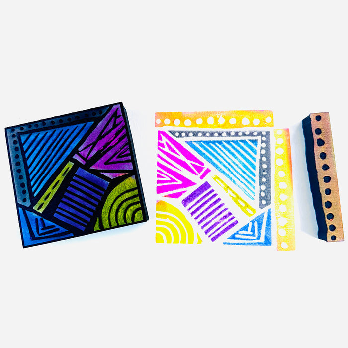 Sarah Matthews | Dots and Angles | Foam Stamps (Set of 2)