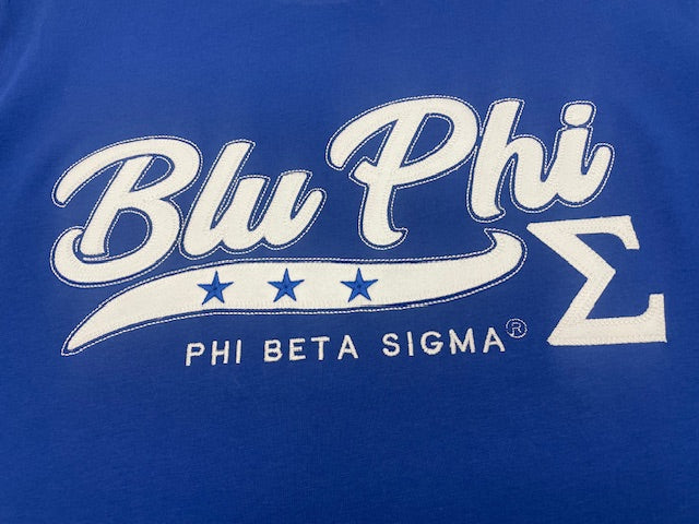 Sigma Blu Phi Applique Crewneck
