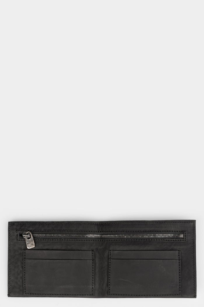 Daniele Basta | AW25 - Silver stapled leather wallet, ODINO GR
