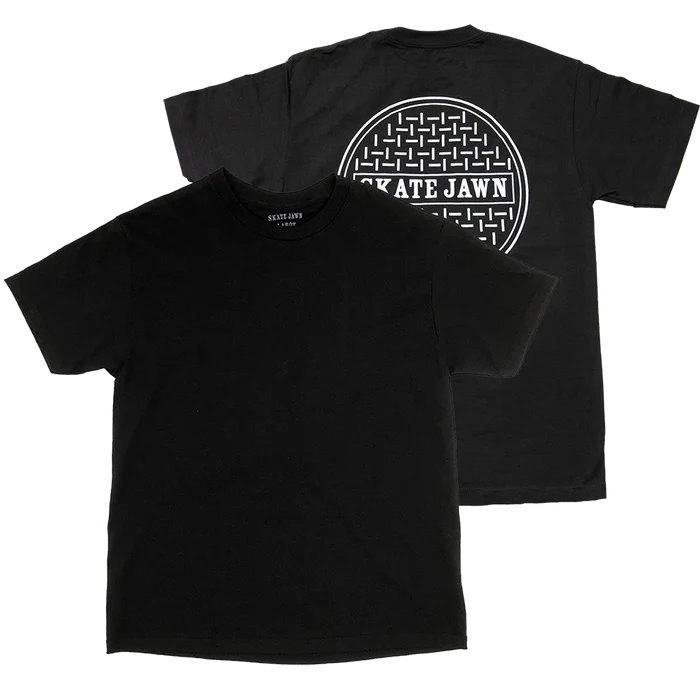 Skate Jawn Sewer Cap T-Shirt Black Pure Boardshop