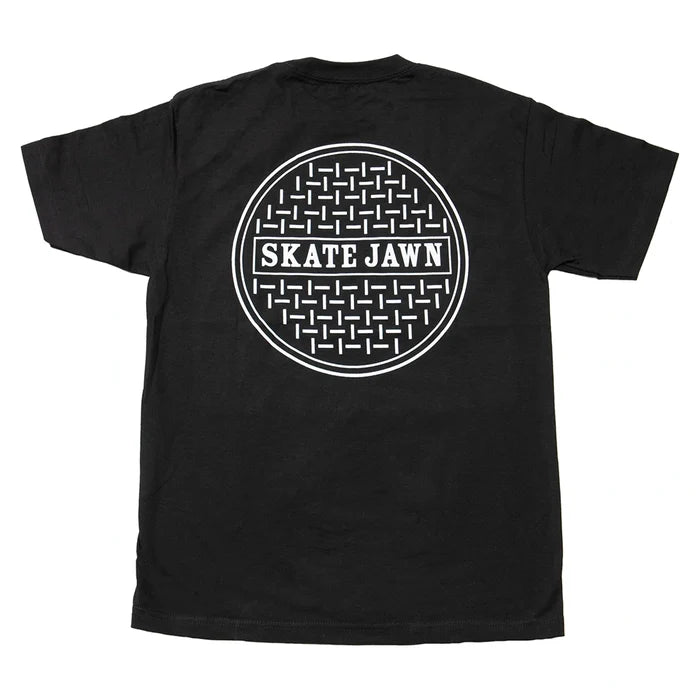 Skate Jawn Sewer Cap T-Shirt Black Pure Boardshop