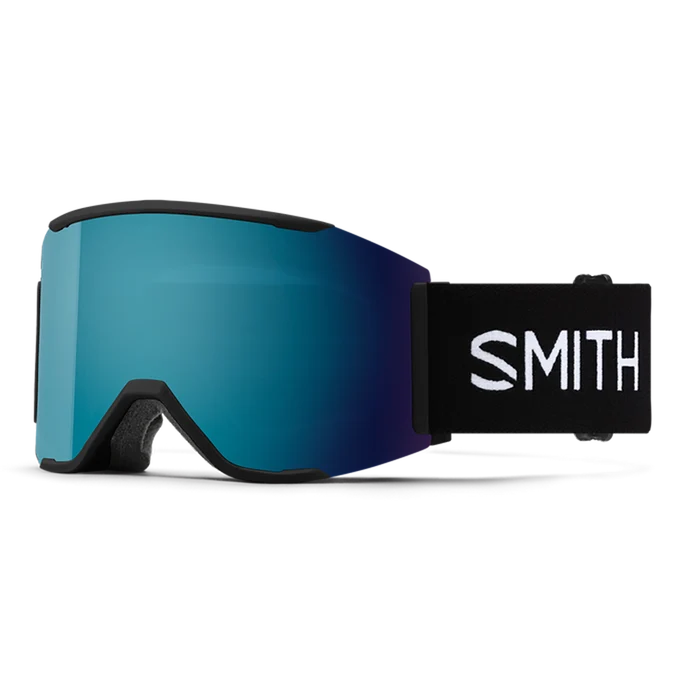 Smith Squad Mag Snow Goggle Black with ChromaPop Sun Bllue Lens Pure Boardshop