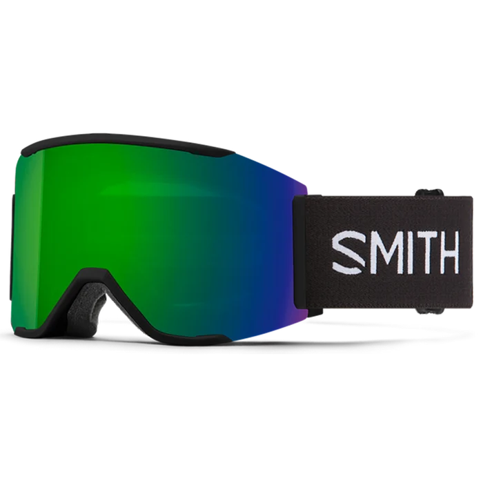 Smith Squad Mag Snow Goggle Black with ChromaPop Sun Green Lens Pure Boardshop