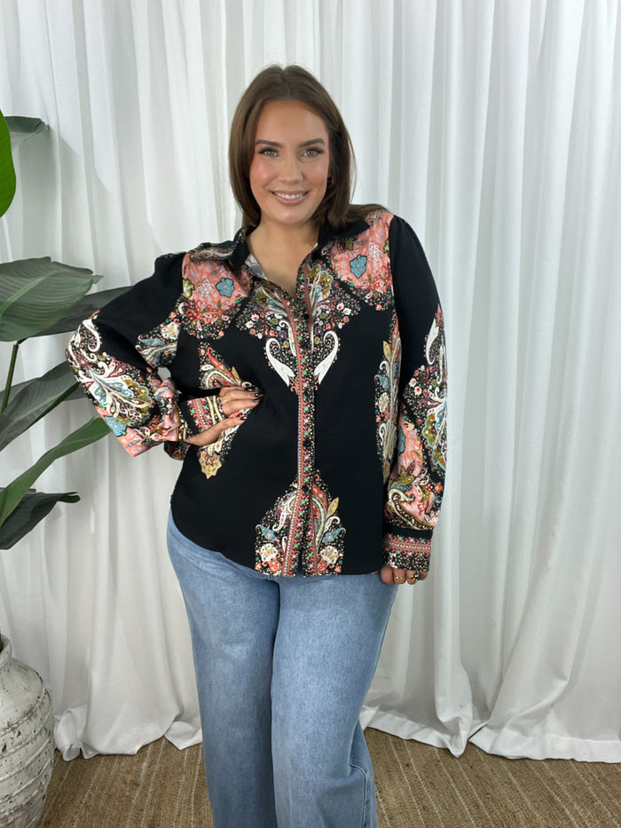 Solana Blouse- Black