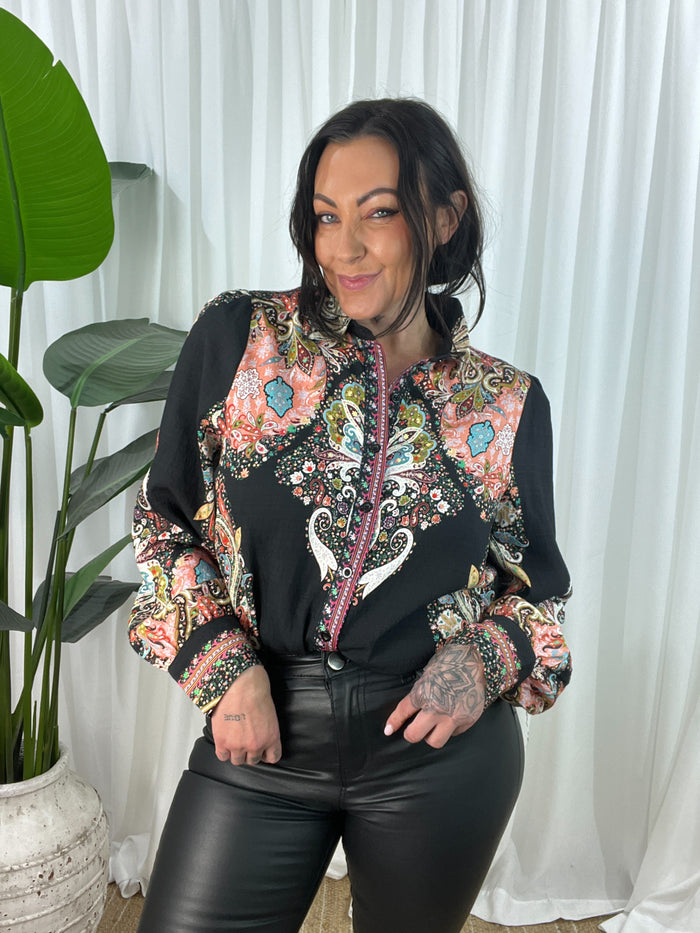 Solana Blouse- Black