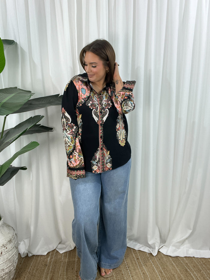 Solana Blouse- Black