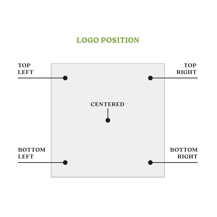 Square Clear Custom Logo + Text Sticker for Branding & Product Labeling - XOXOKristen