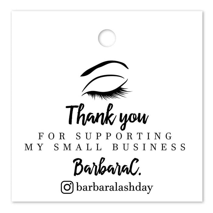 Square Thank you for Supporting my Small Business Tag - XOXOKristen