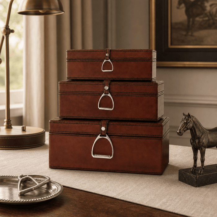 Stirrup Large Leather Box 3