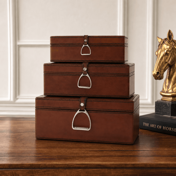 Stirrup Large Leather Box 8