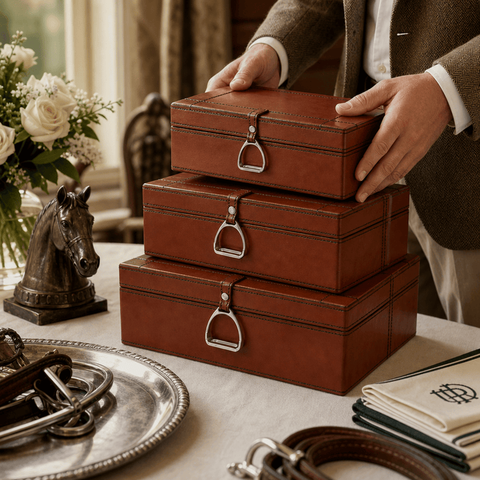 Stirrup Small Leather Box 4