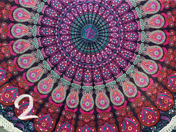 tablecloth - Circle Batik 50"