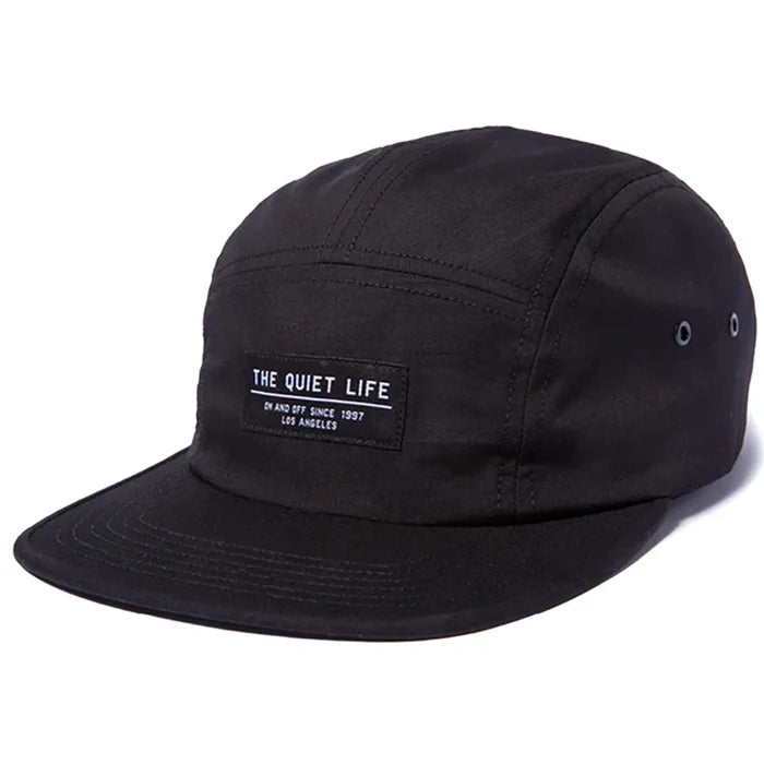 The Quiet Life Foundation 5 Panel Hat black pure boardshop