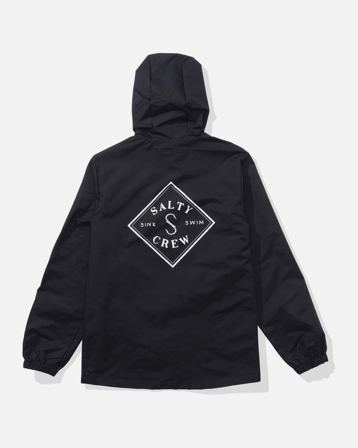 Salty crew JACKETS Tippet Snap Jacket - Black in Black