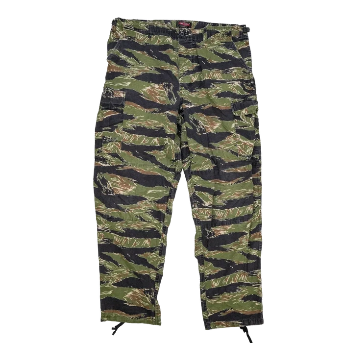 Tru-Spec Tiger Stripe BDU Ripstop Trousers - XLarge Long - Army & Outdoors - Combat Trousers