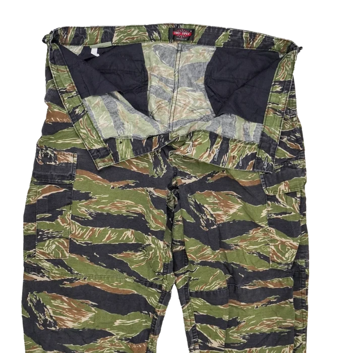 Tru-Spec Tiger Stripe BDU Ripstop Trousers - XLarge Long - Army & Outdoors - Combat Trousers