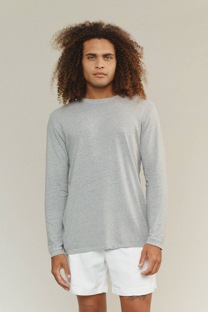 Unisex Heathered Jung Long Sleeve Tee