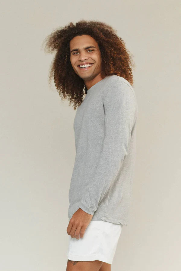 Unisex Heathered Jung Long Sleeve Tee