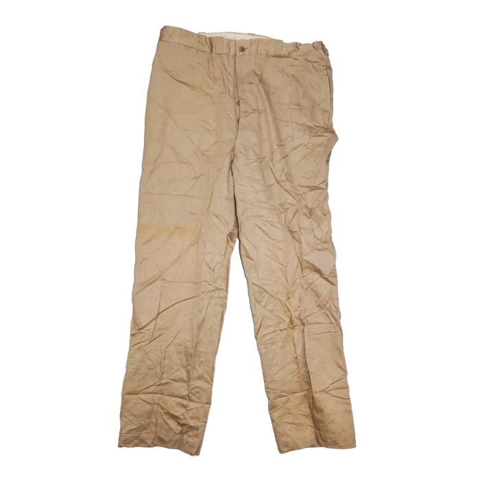 US Army 1950s Khaki Chino Trousers - 38x33, Large - US Army Surplus - Dress Trousers