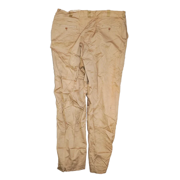 US Army 1950s Khaki Chino Trousers - 38x33, Large - US Army Surplus - Dress Trousers
