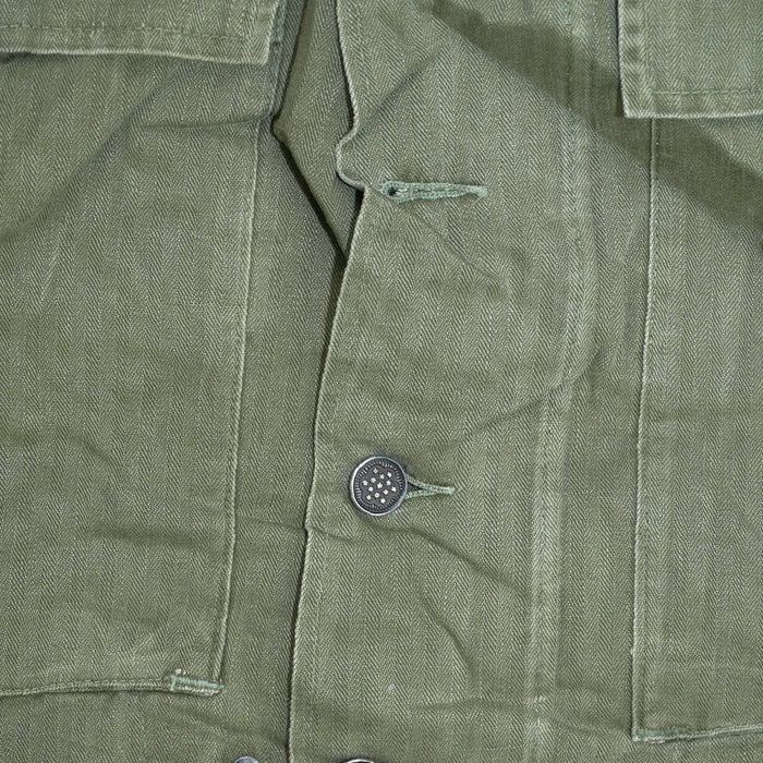 US Army Korean War Era P43 HBT Utility Shirt - 38R, Medium - US Army Surplus - Field Shirts
