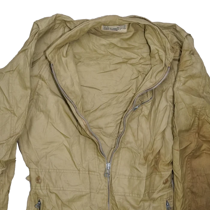 US Navy 1950s Khaki Flying Coveralls - 40L, Medium - US Navy Surplus - Overalls