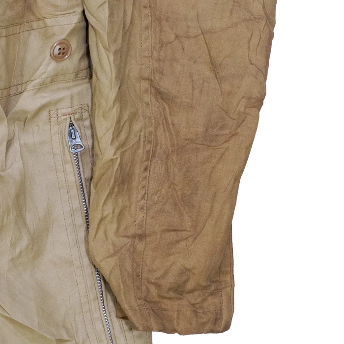 US Navy 1950s Khaki Flying Coveralls - 40L, Medium - US Navy Surplus - Overalls