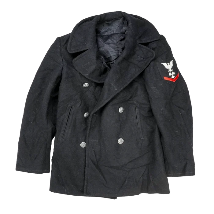 US Navy Wool Pea Coat - Small - US Navy Surplus - Great Coats