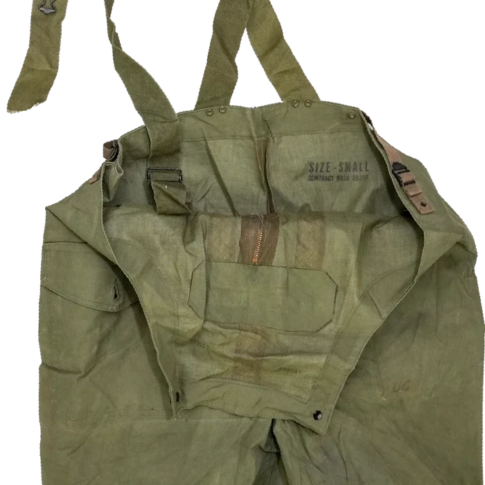 US Navy WW2 Waterproof Bib Overalls - Small - US Navy Surplus - Overalls