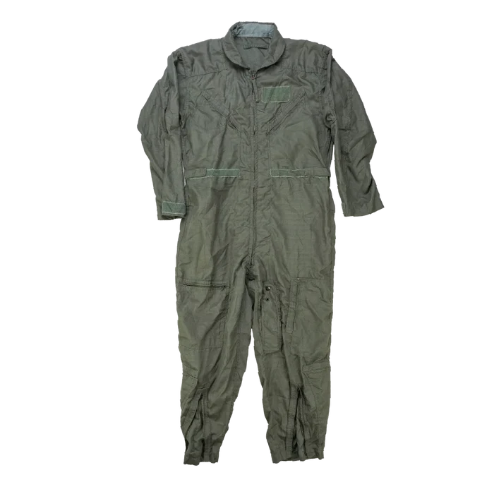 USGI CWU-27/P Olive Flyers Coveralls - 38S, Medium - US Army Surplus - Overalls