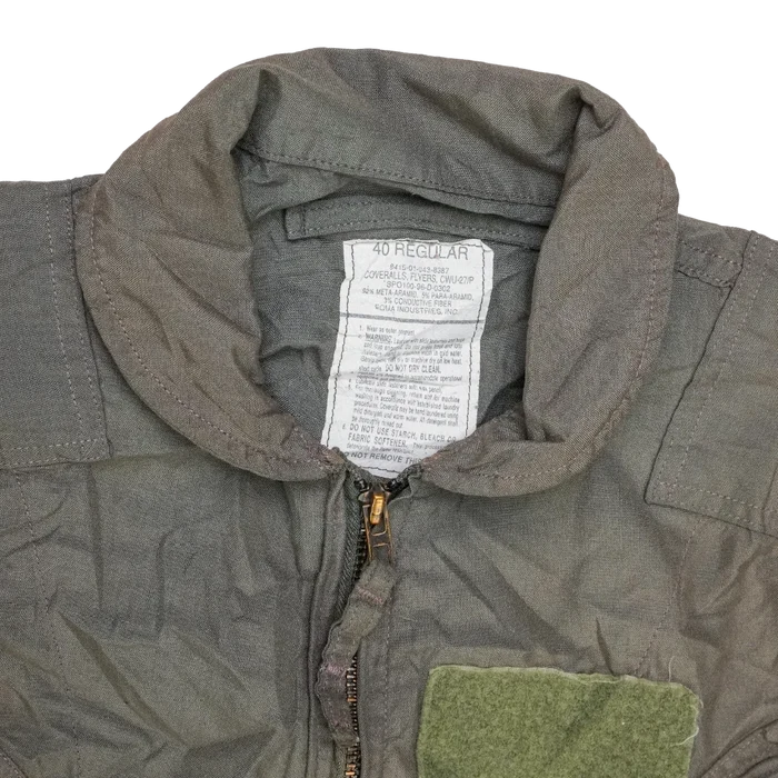 USGI CWU-27/P Olive Flyers Coveralls - 40R, Medium - US Army Surplus - Overalls