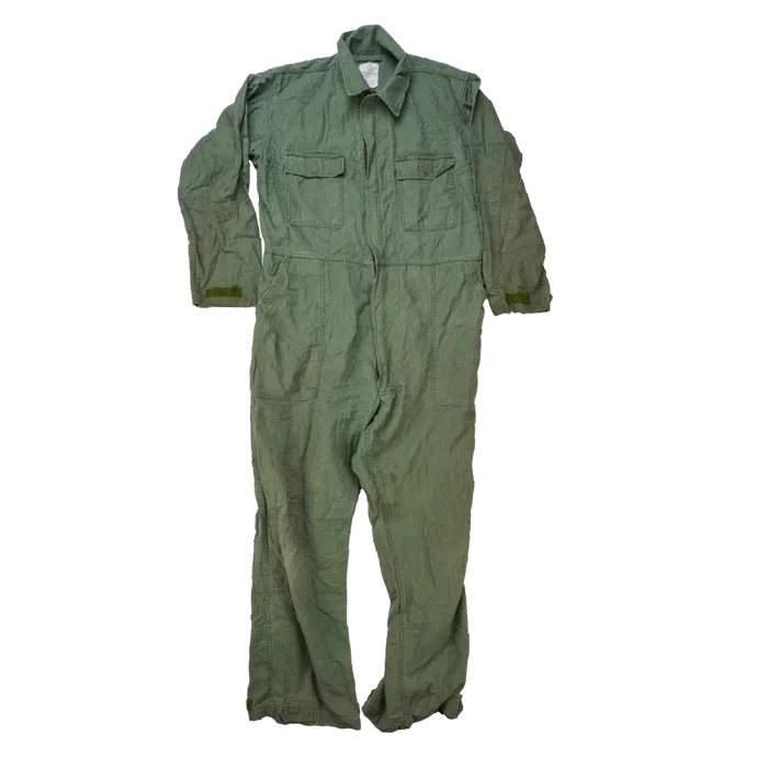 USGI Olive Utility Coveralls - Large - US Army Surplus - Overalls