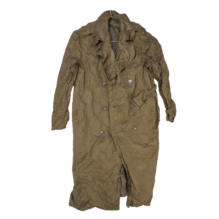 USGI Taupe Shade No. 179 Nylon Raincoat - 38R, Medium, Item 2 - US Army Surplus - Rain Jackets