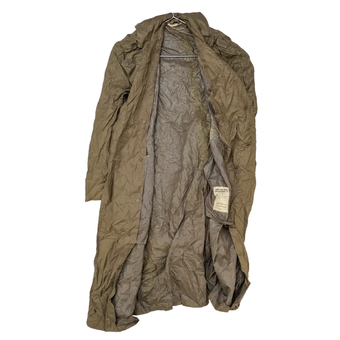 USGI Taupe Shade No. 179 Nylon Raincoat - 38R, Medium, Item 2 - US Army Surplus - Rain Jackets