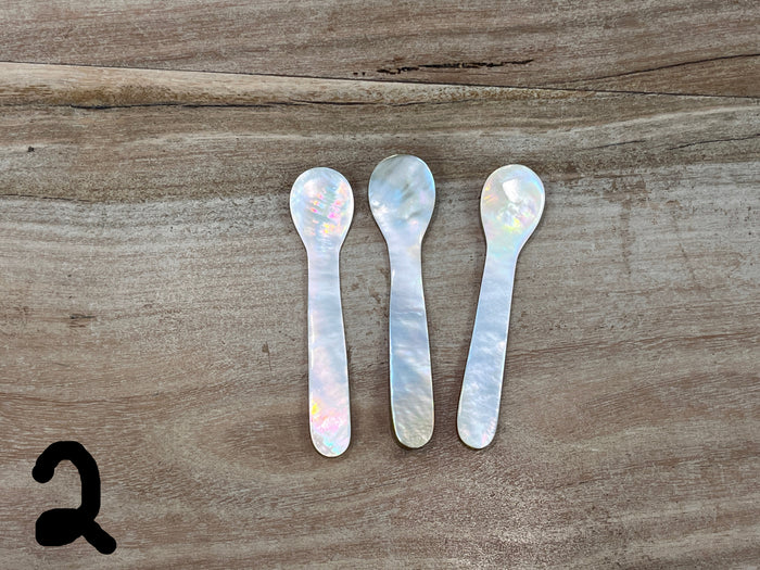 Utencil Sets of 3 - Mother of Pearl 4"