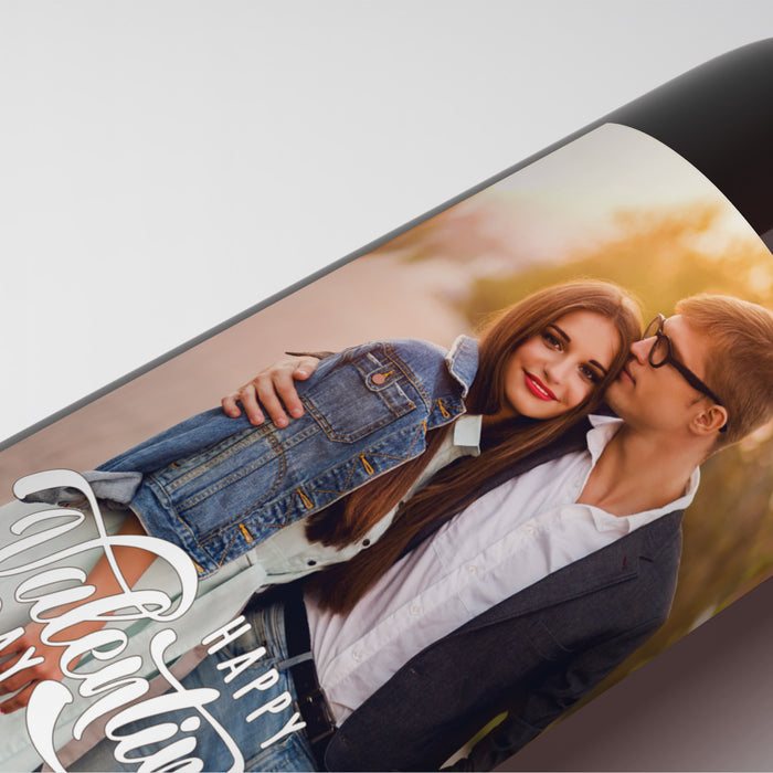 Valentine's Day Wine Label with Custom Photo