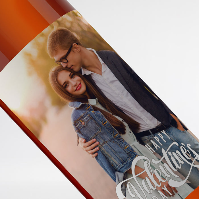 Valentine's Day Wine Label with Custom Photo