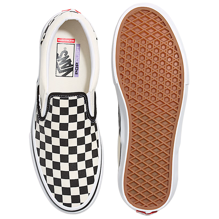 Vans Skate Slip-On Shoes Checkerboard Black/Off Pure Boardshop
