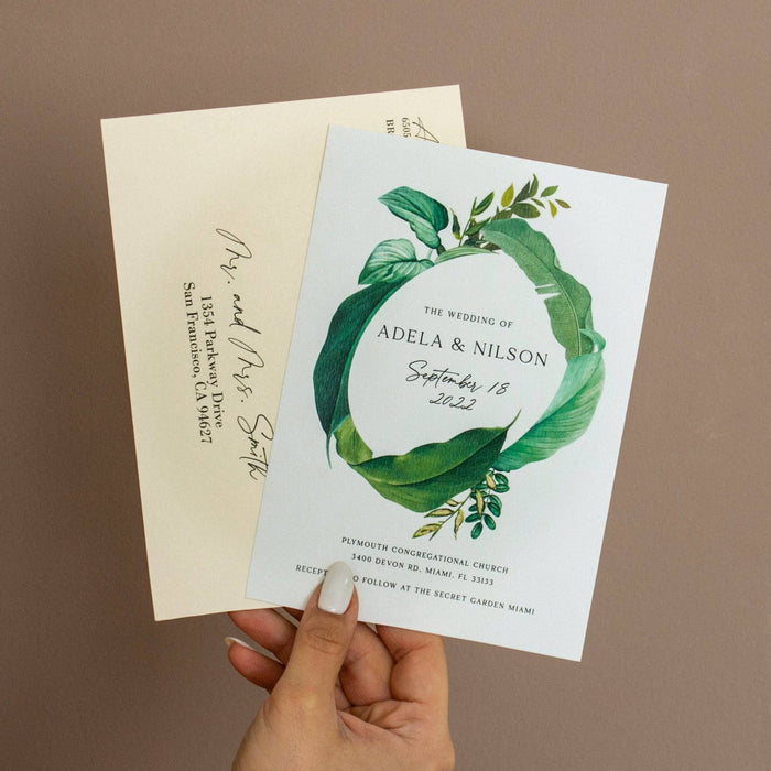 Wedding Greenery Invitation Suite - XOXOKristen