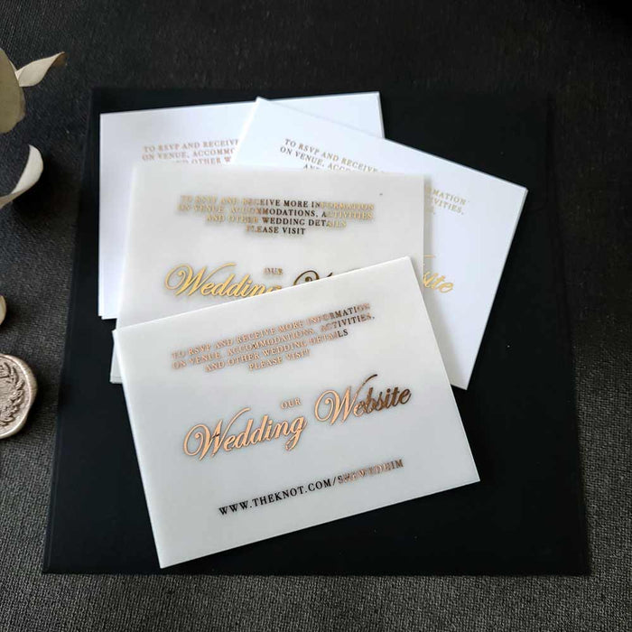Wedding Website Vellum Cards - XOXOKristen