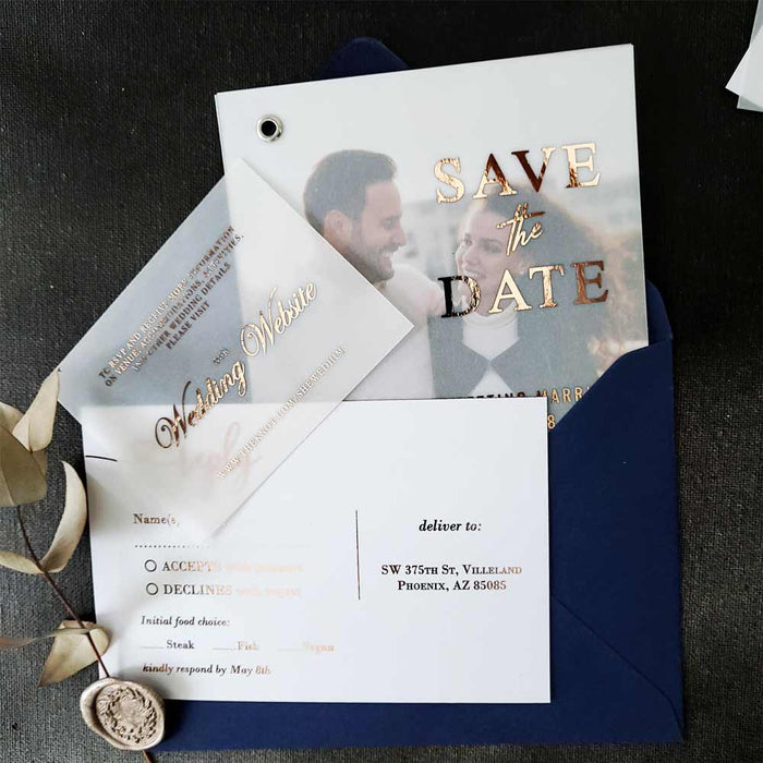 Wedding Website Vellum Cards - XOXOKristen