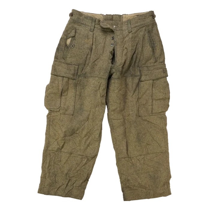 West German Wool Field Trousers - 170/82, Medium - German Army Surplus - Combat Trousers