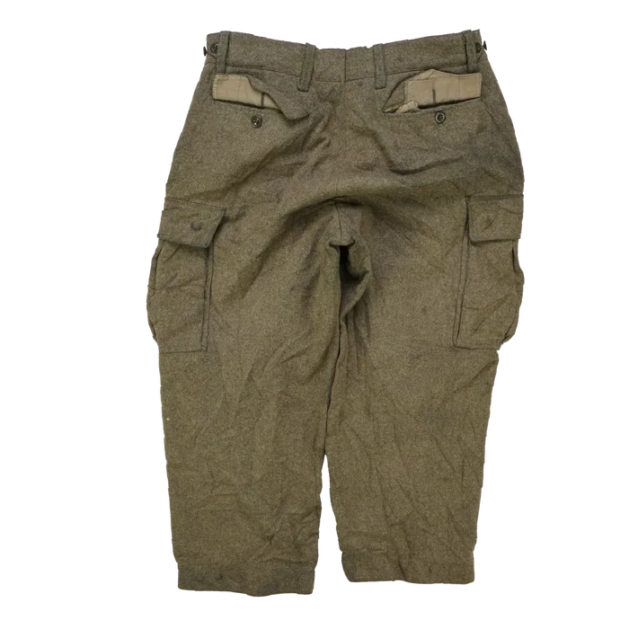 West German Wool Field Trousers - 170/82, Medium - German Army Surplus - Combat Trousers