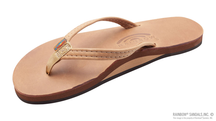 Women's Luxury Leather - Single Layer Arch Support with a 1/2" Narrow Strap