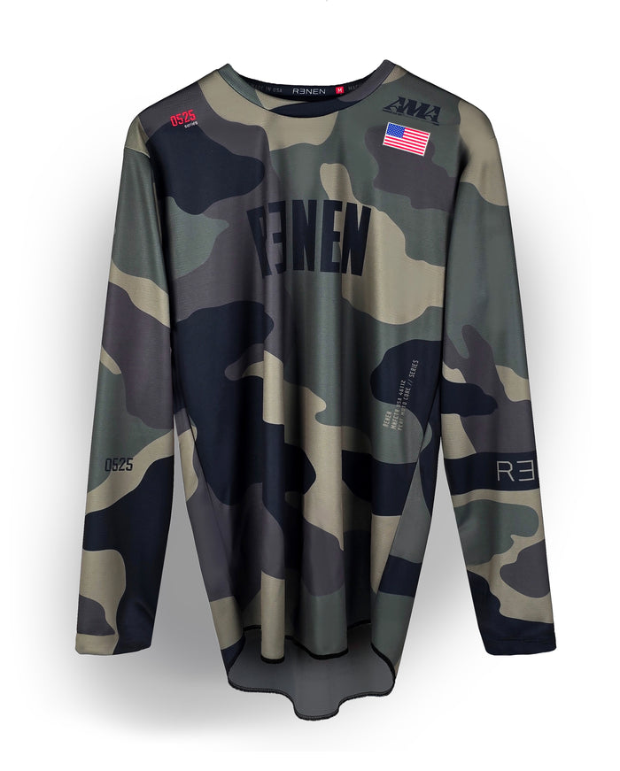 YOUTH S525 Jersey - GREEN CAMO
