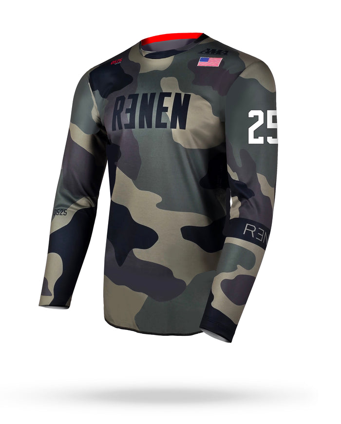YOUTH S525 Jersey - GREEN CAMO