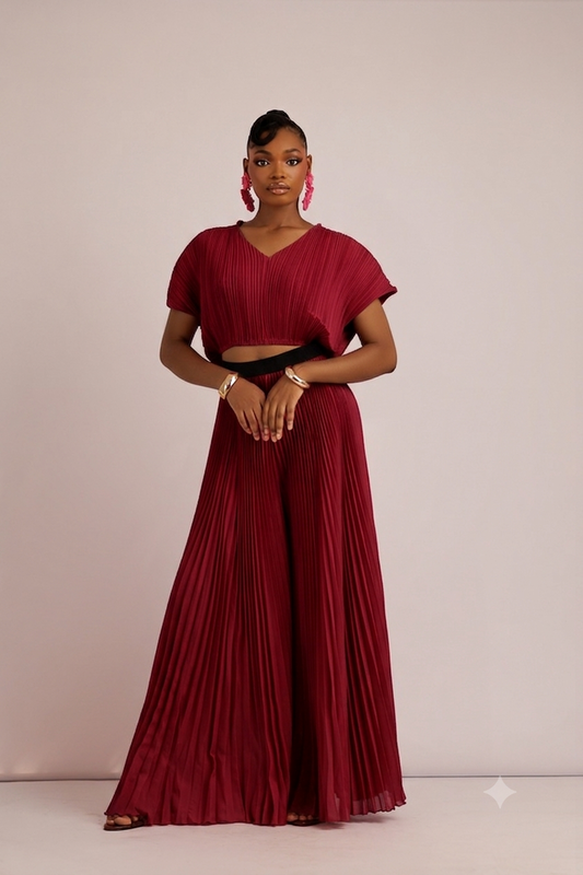 ZURI ZUKI PANT SET - MAROON